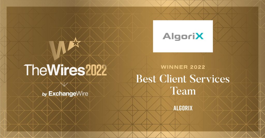 AlgoriX Wins ExchangeWire's The Wires Awards 2022 Best Client Services Team category